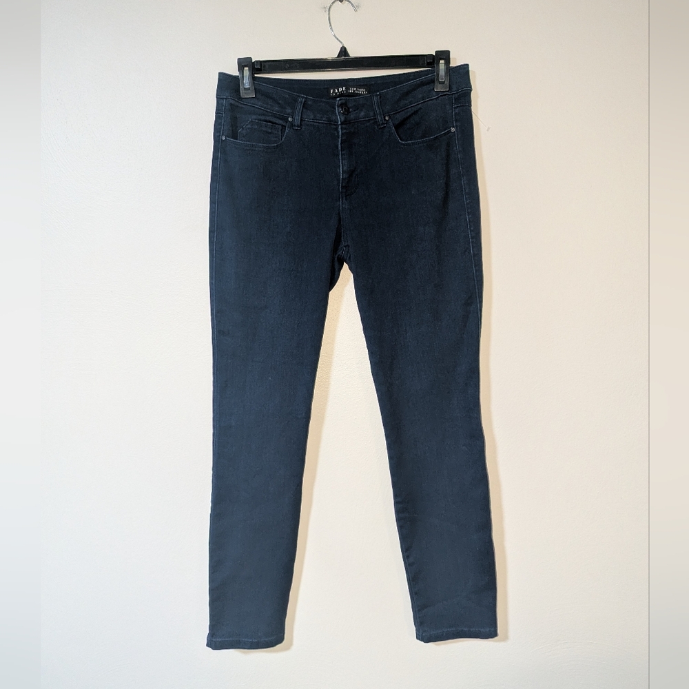 12 Fade To Blue Dark Wash Stretchy Straight Leg Jeans